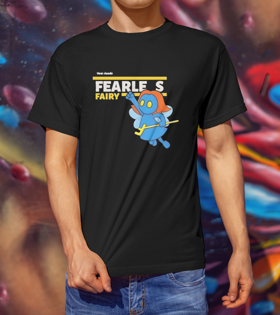 VeeFriends Fearless Fairy Bold Blue Character With Orange Hair T-Shirt