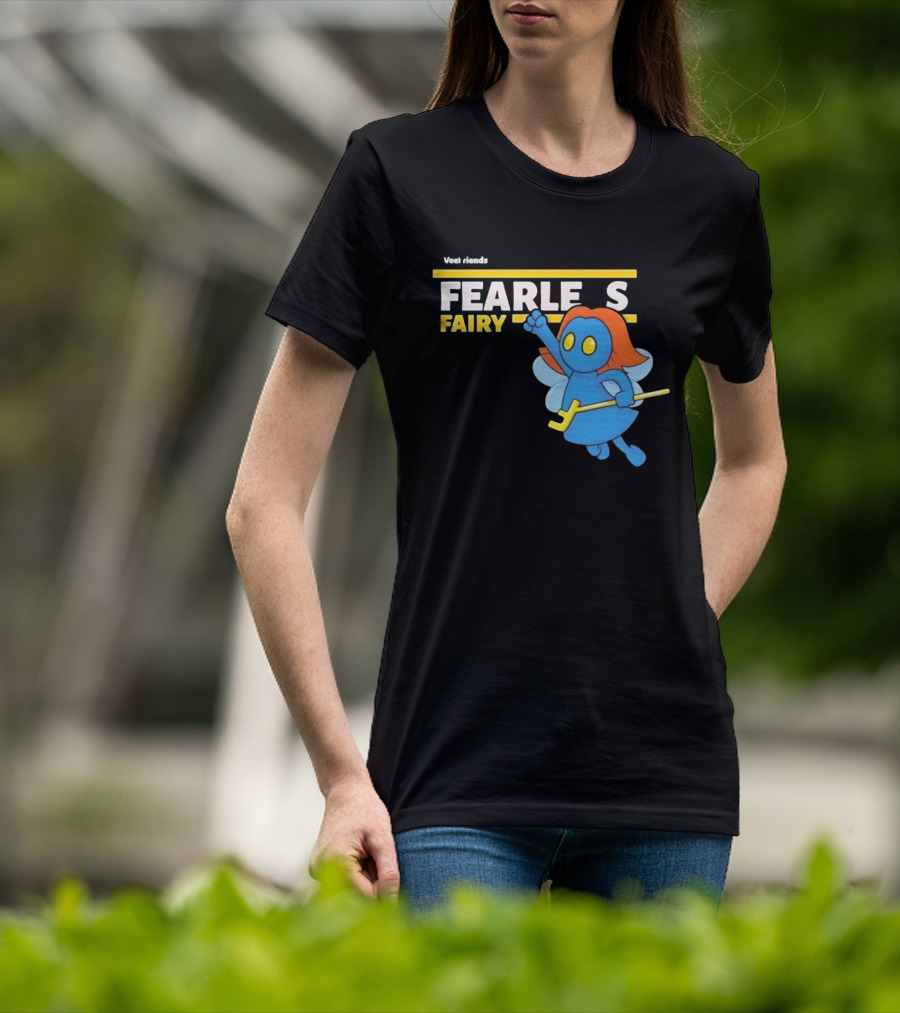 VeeFriends Fearless Fairy Bold Blue Character With Orange Hair T-Shirt