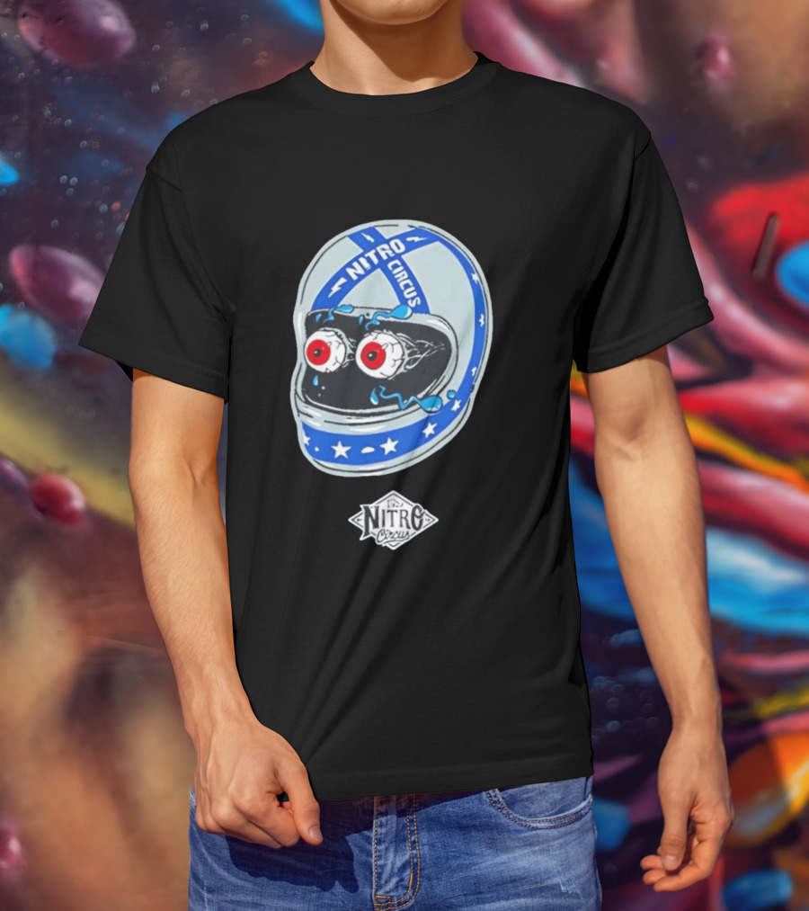 Nitro Circus Helmet Staring Eyeballs T-Shirt