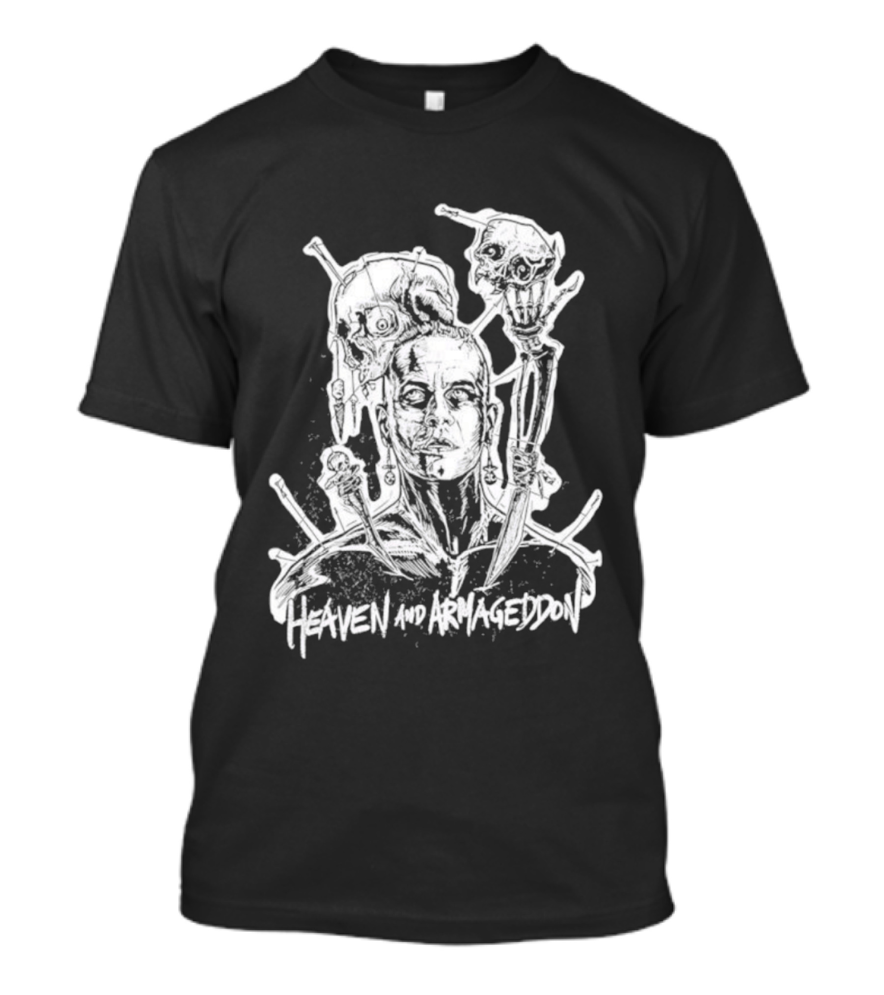 Heaven And Armageddon Skull Trio T-Shirt