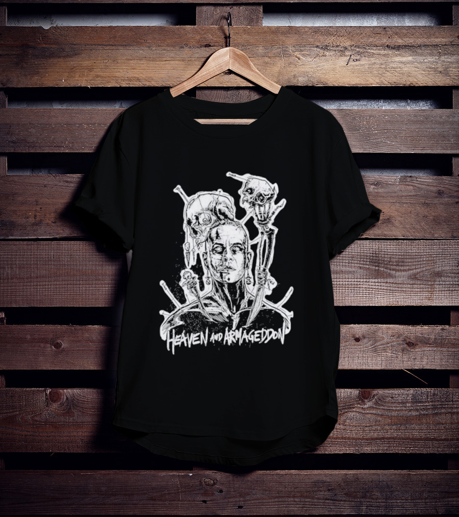 Heaven And Armageddon Skull Trio T-Shirt