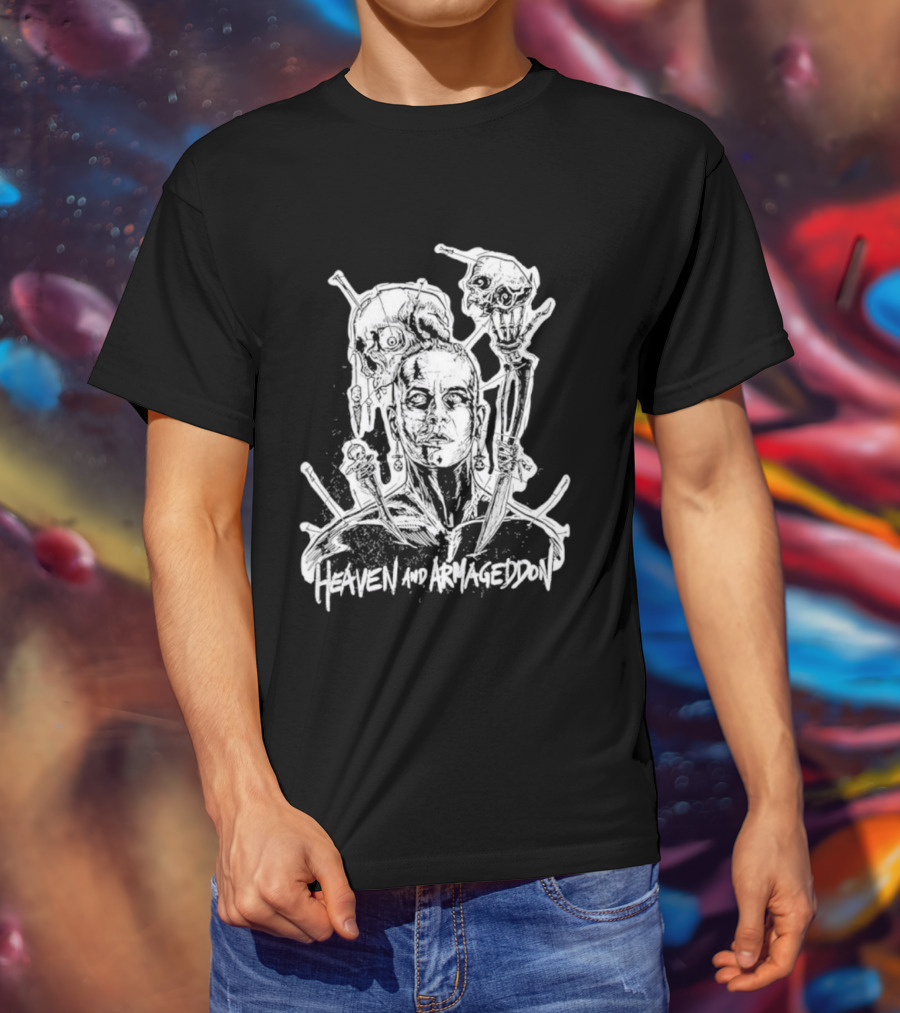 Heaven And Armageddon Skull Trio T-Shirt