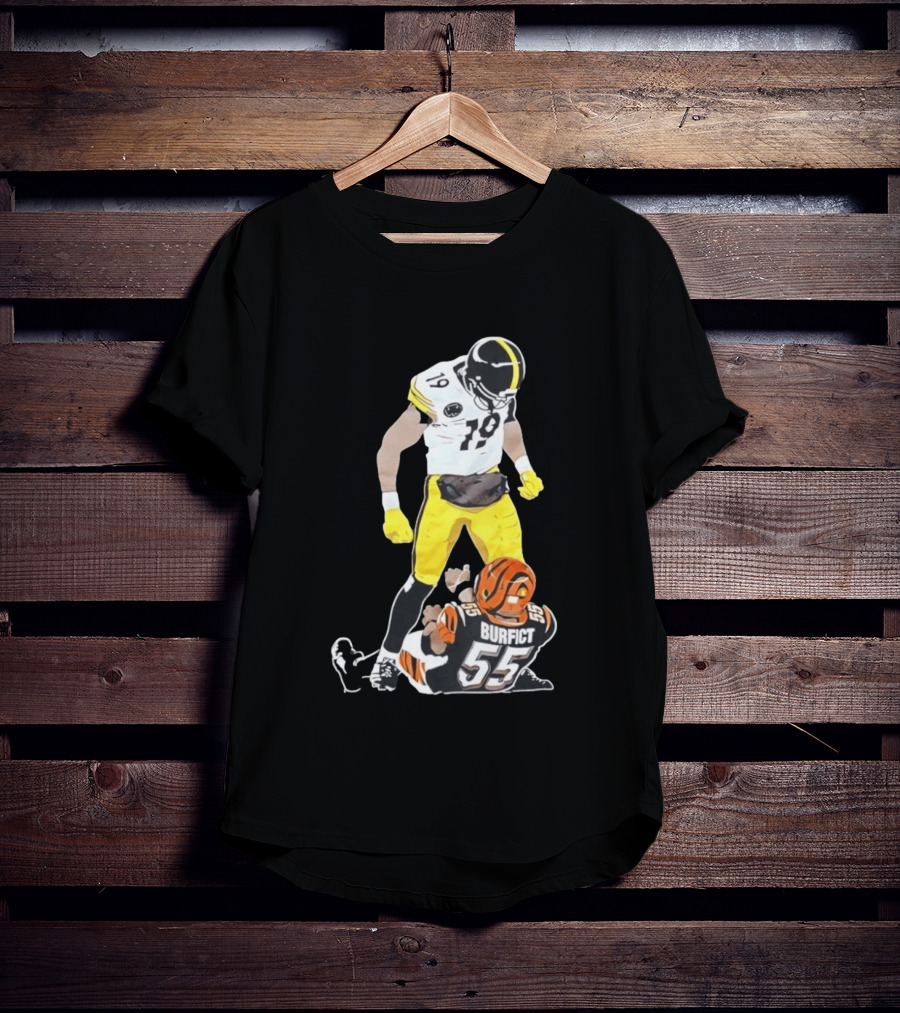 Pittsburgh Steelers JuJu Smith Schuster Over Vontaze Burfict NFL Highlight T-Shirt