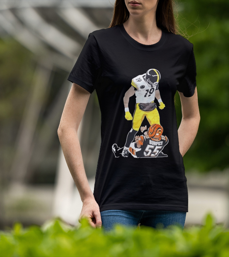 Pittsburgh Steelers JuJu Smith Schuster Over Vontaze Burfict NFL Highlight T-Shirt