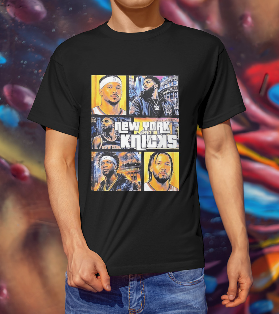 Josh Hart Karl Anthony Towns Mikal Bridges Julius Randle Jalen Brunson New York Knicks Yankee Stadium Madison Square Garden T-Shirt