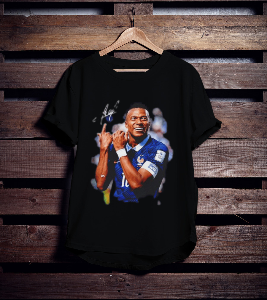 Kylian Mbappe France National Team Football World Cup Celebration T-Shirt