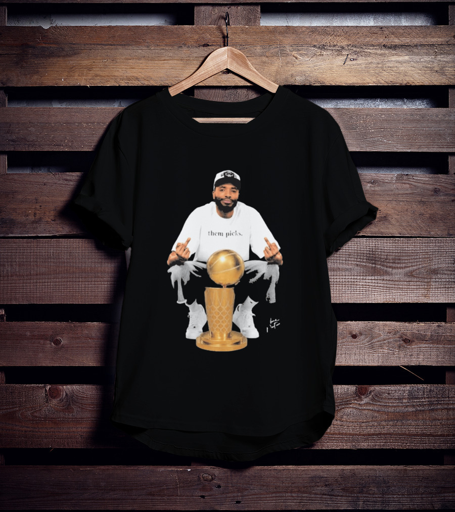 Mikal Bridges Larry O'Brien 2026 Them Picks T-Shirt