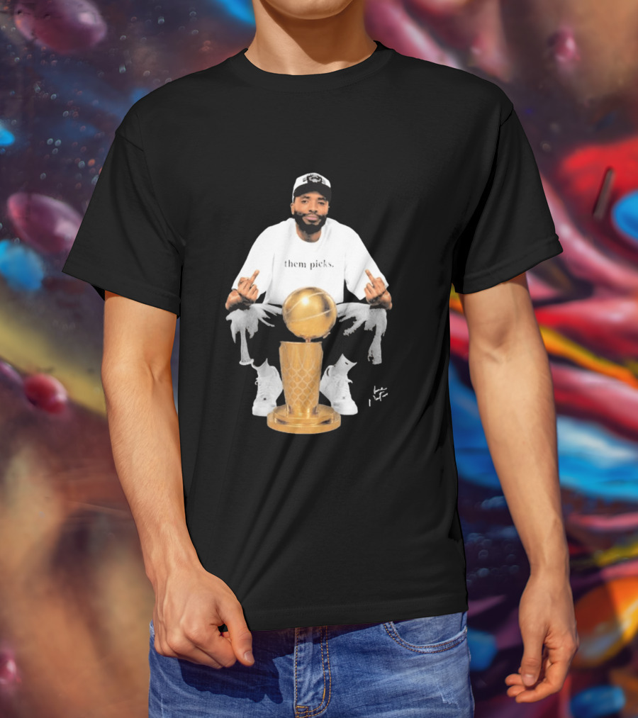 Mikal Bridges Larry O'Brien 2026 Them Picks T-Shirt