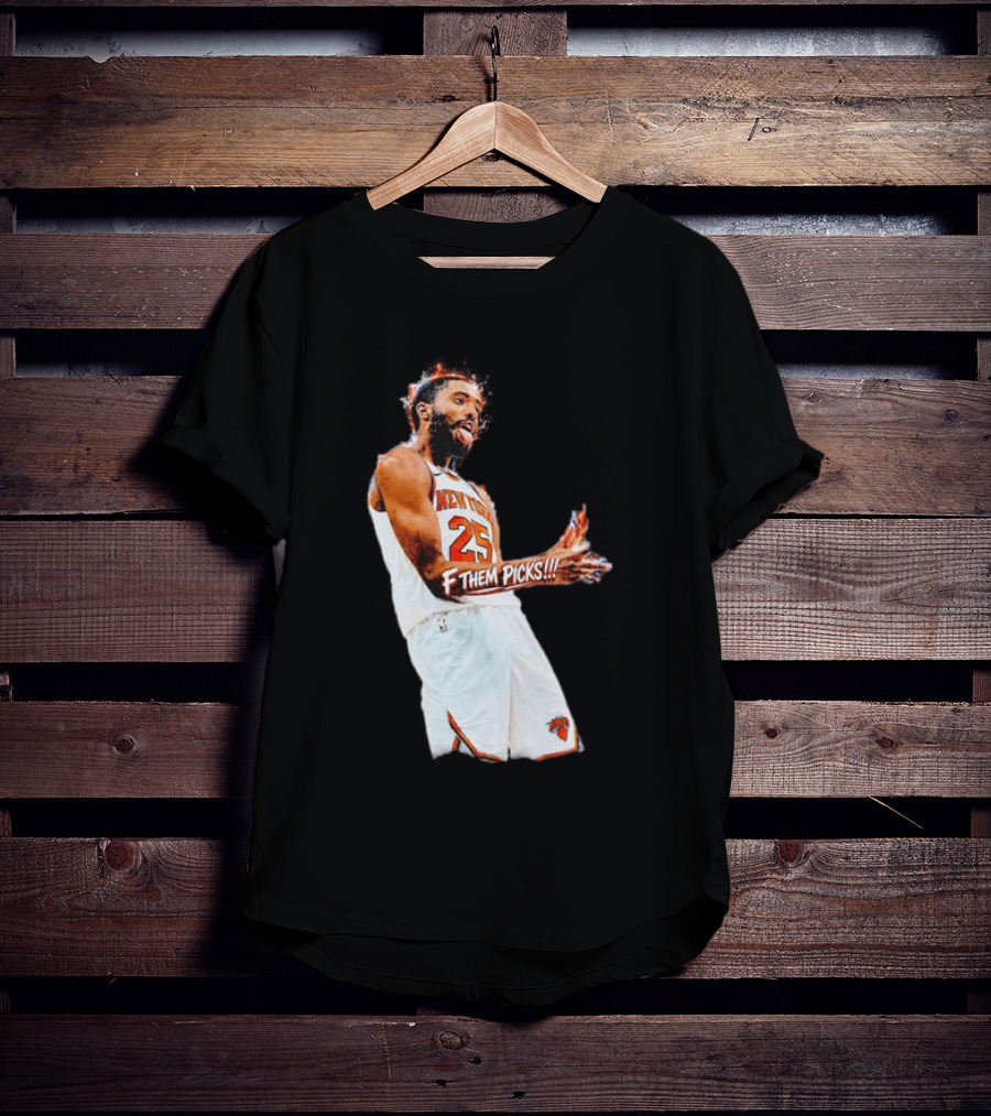 Mikal Bridges New York Knicks 25 F Them Picks T-Shirt