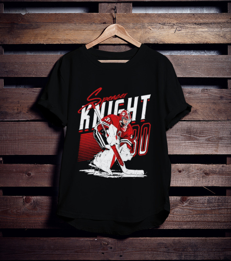Florida Panthers Spencer Knight Number 30 NHL Stripes T-Shirt