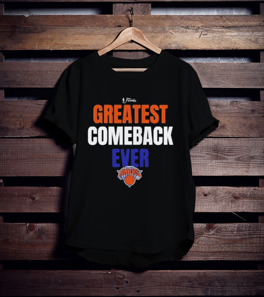 CHAMPIONS New York Knicks Evil Clown Basketball Trophy Champagne T-Shirt