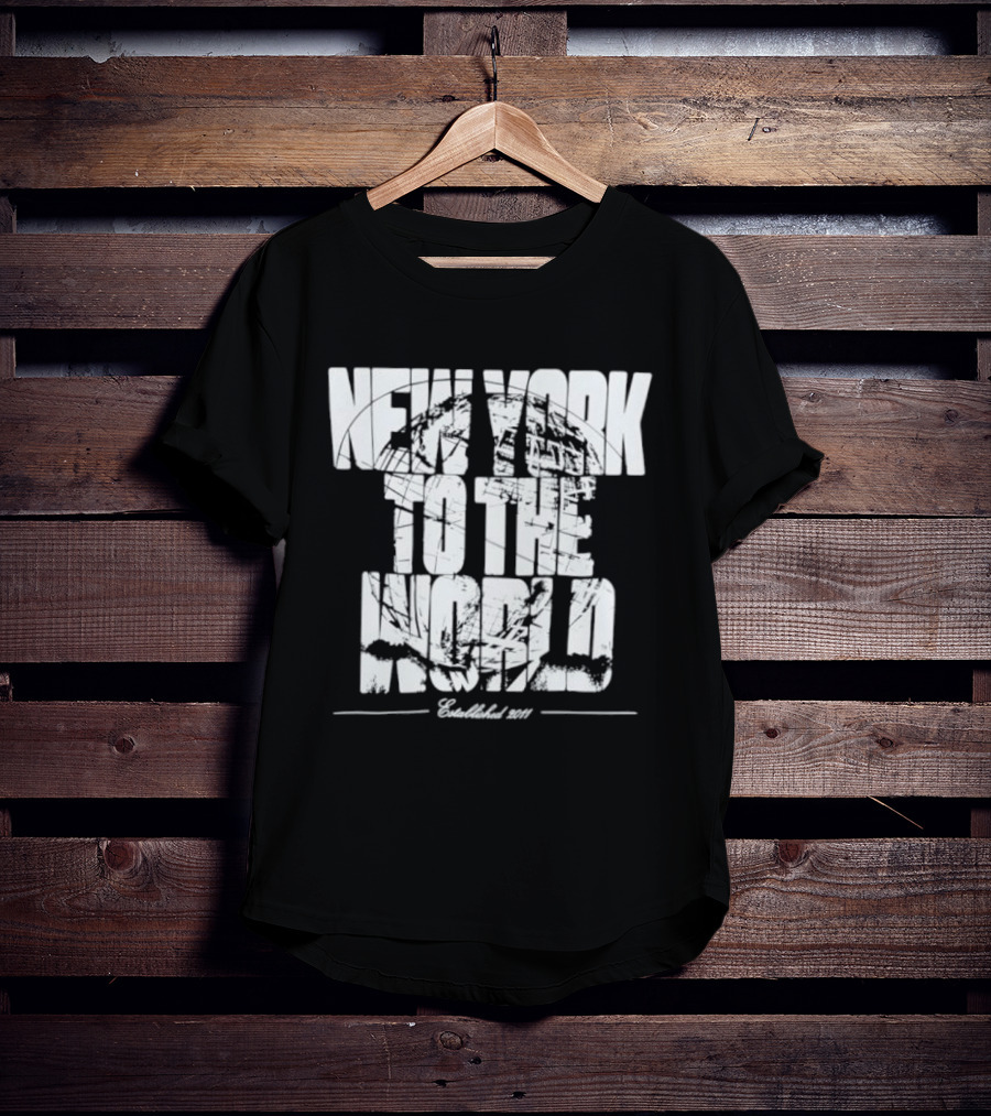 New York To The World Established 2011 Retro Style Vintage Look T-Shirt