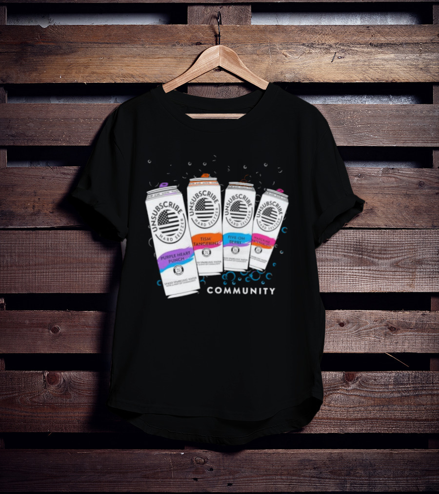 Unsubscribe Hard Seltzer Community Purple Heart Punch Tism Tangerine Five Oh Berry T-Shirt