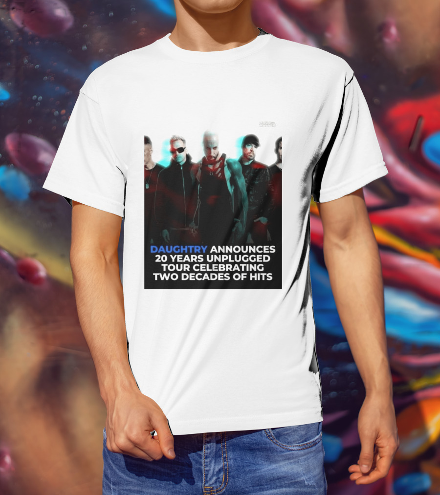 Daughtry Announces 20 Years Unplugged Tour Celebrating Two Decades Of Hits Music Mayhem T-Shirt