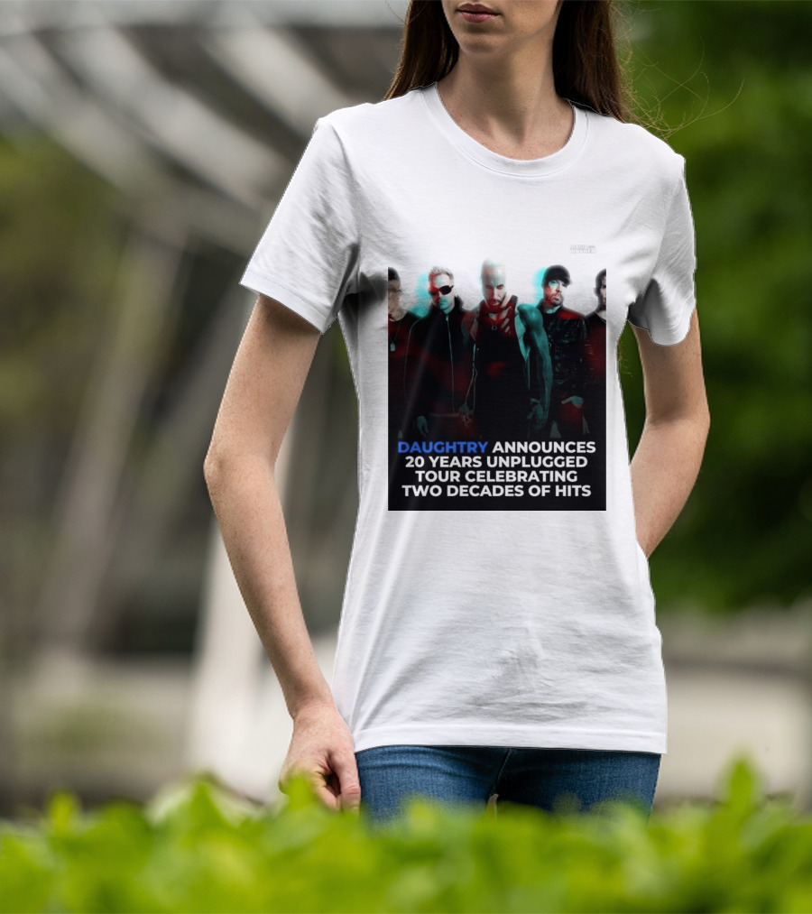Daughtry Announces 20 Years Unplugged Tour Celebrating Two Decades Of Hits Music Mayhem T-Shirt