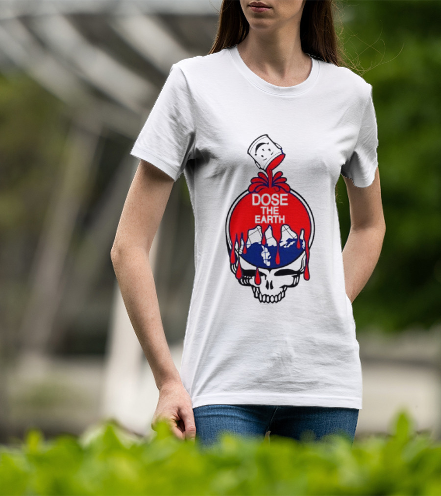 Steal Your Face Grateful Dead Dose The Earth Kool Aid Man Skull T-Shirt
