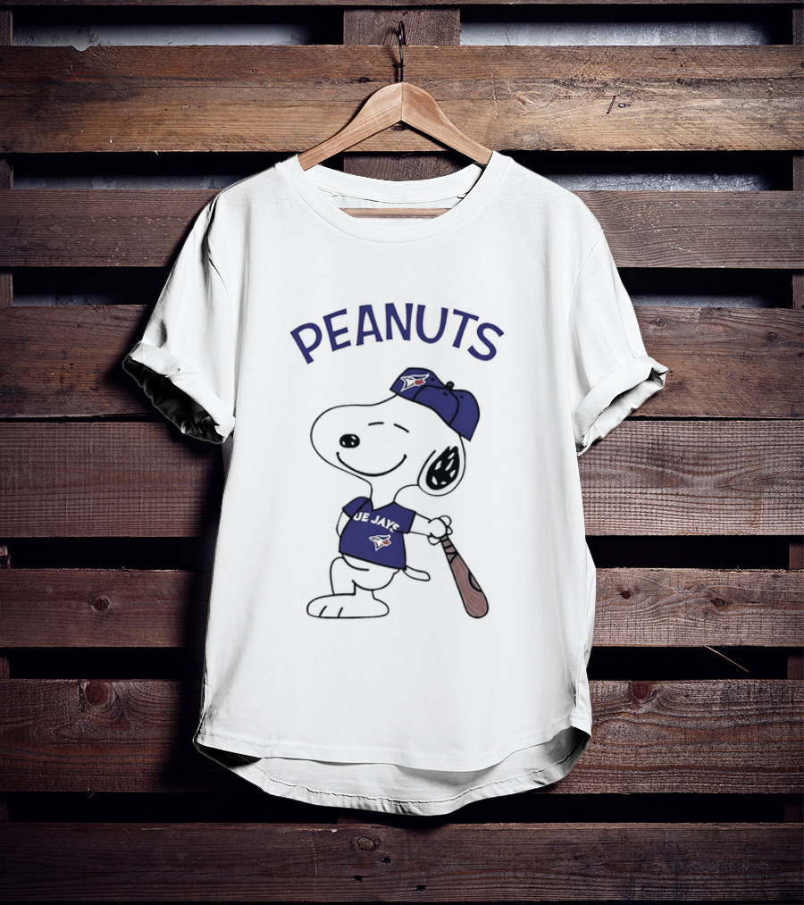 Toronto Blue Jays Peanuts Snoopy Baseball Fan T-Shirt