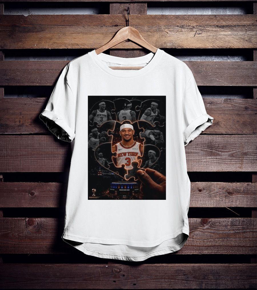 Josh Hart New York Knicks NBA Madison Square Garden Puzzle Image T-Shirt