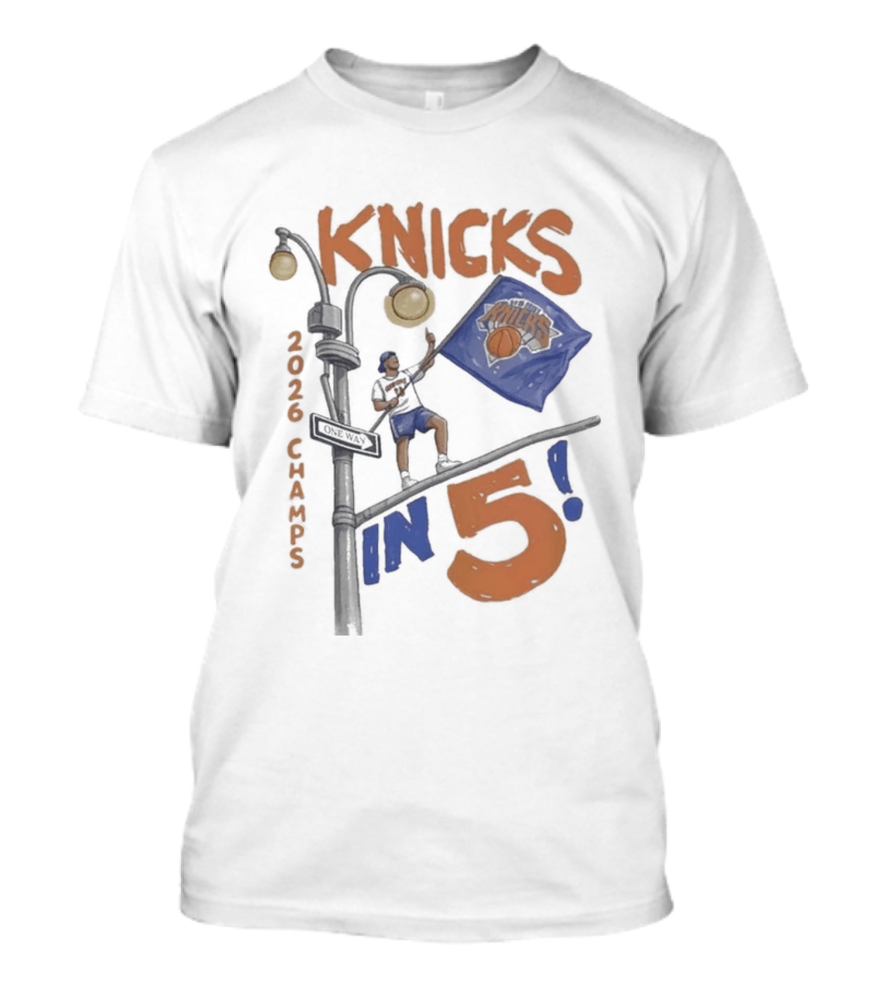 Knicks 2026 Champs In 5 Keith Haring T-Shirt