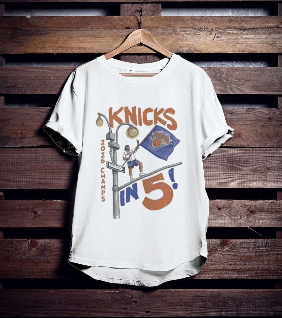 Knicks 2026 Champs In 5 Keith Haring T-Shirt