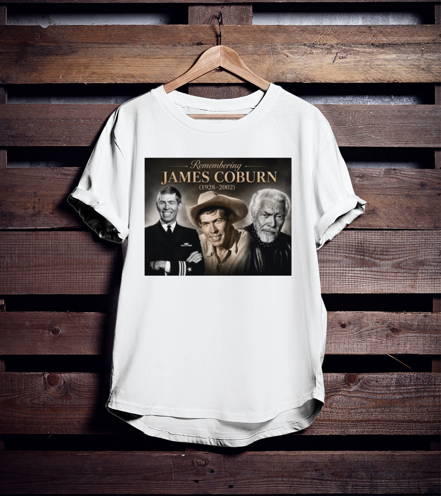 Remembering James Coburn 1928 2002 Classic Actor T-Shirt