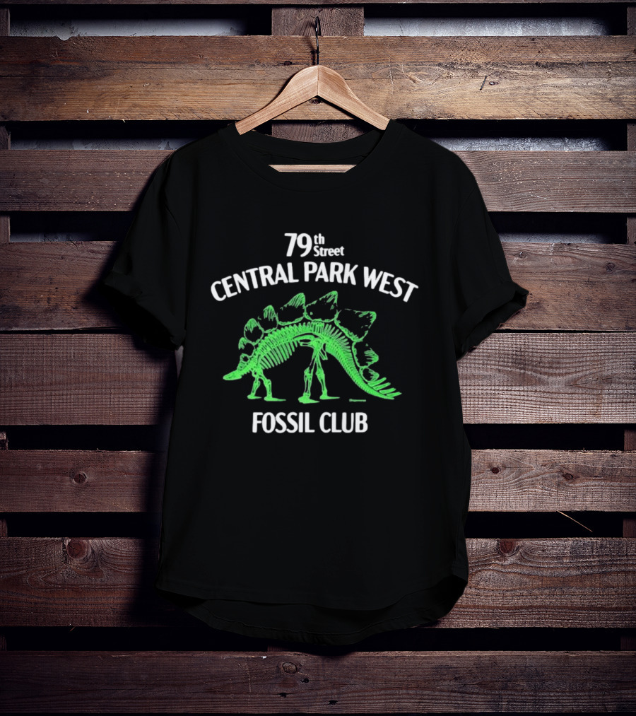 79th Street Central Park West Fossil Club Dinosaur Skeleton T-Shirt