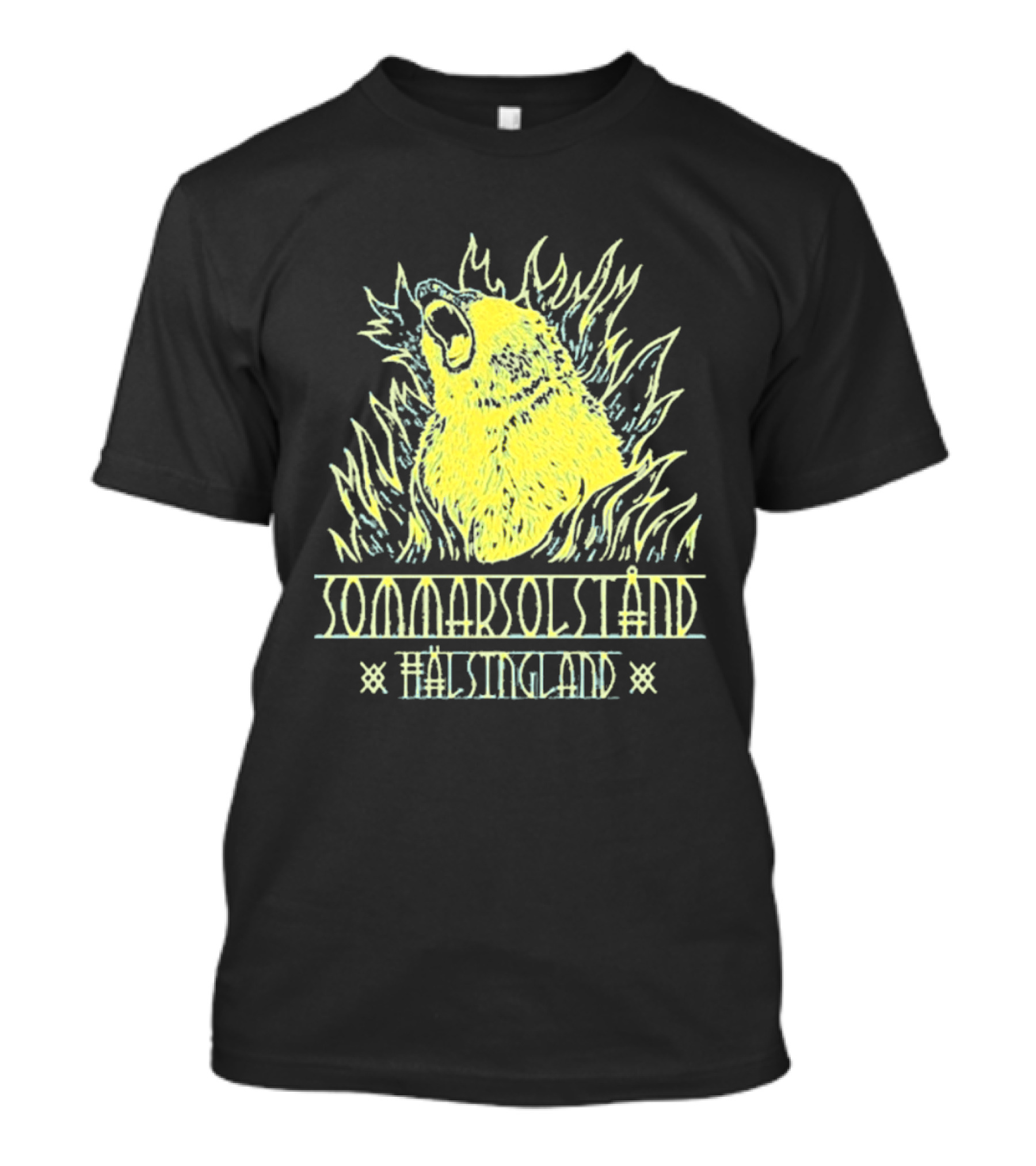 Sommarsolstånd Hälsingland Bear Flame T-Shirt