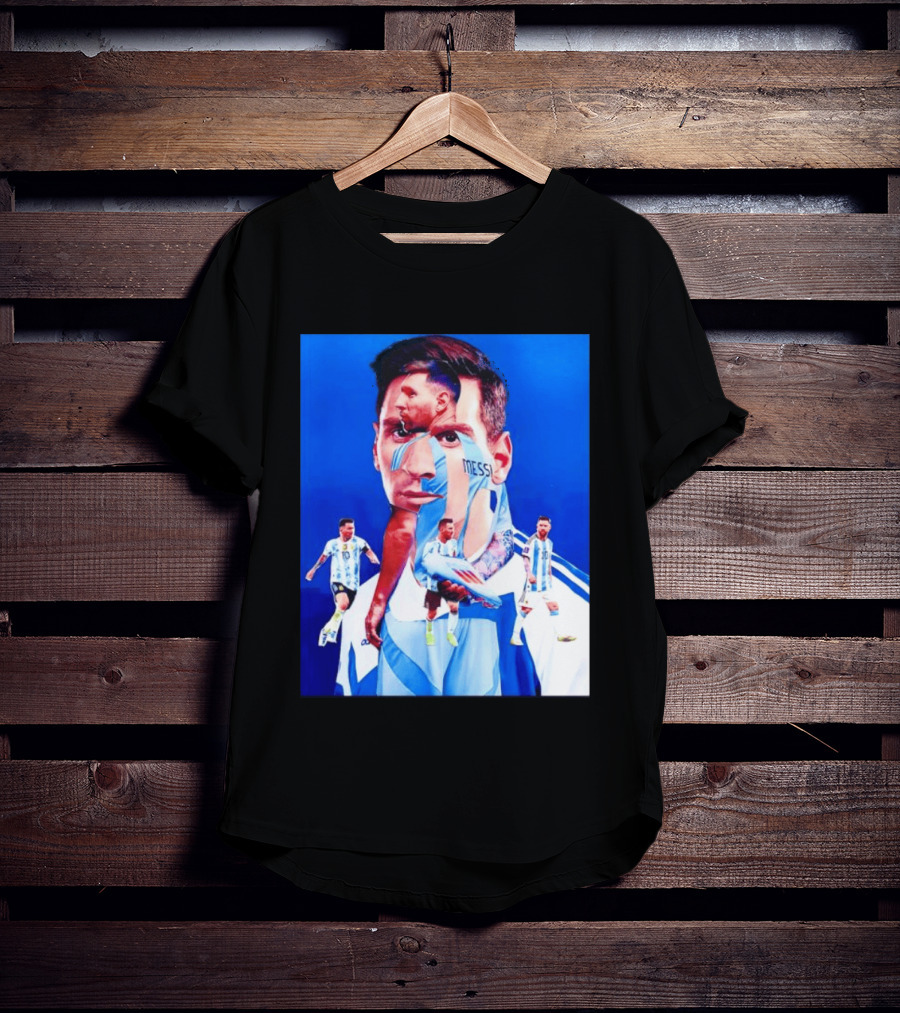 Messi Argentine Footballer Icon In Action T-Shirt