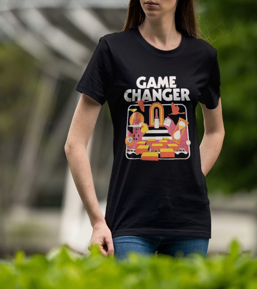Game Changer Retro Arcade Countdown Hourglass Wings T-Shirt