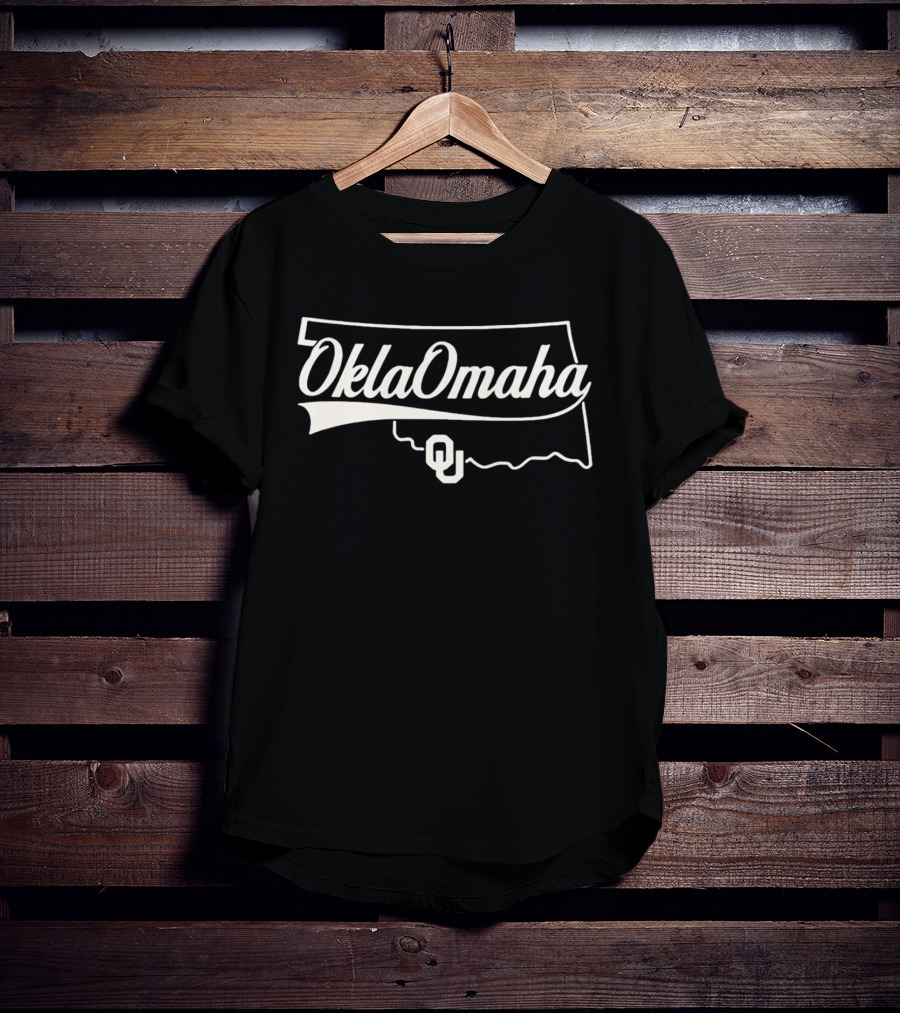 OklaOmaha OU Sooners Oklahoma Map T-Shirt