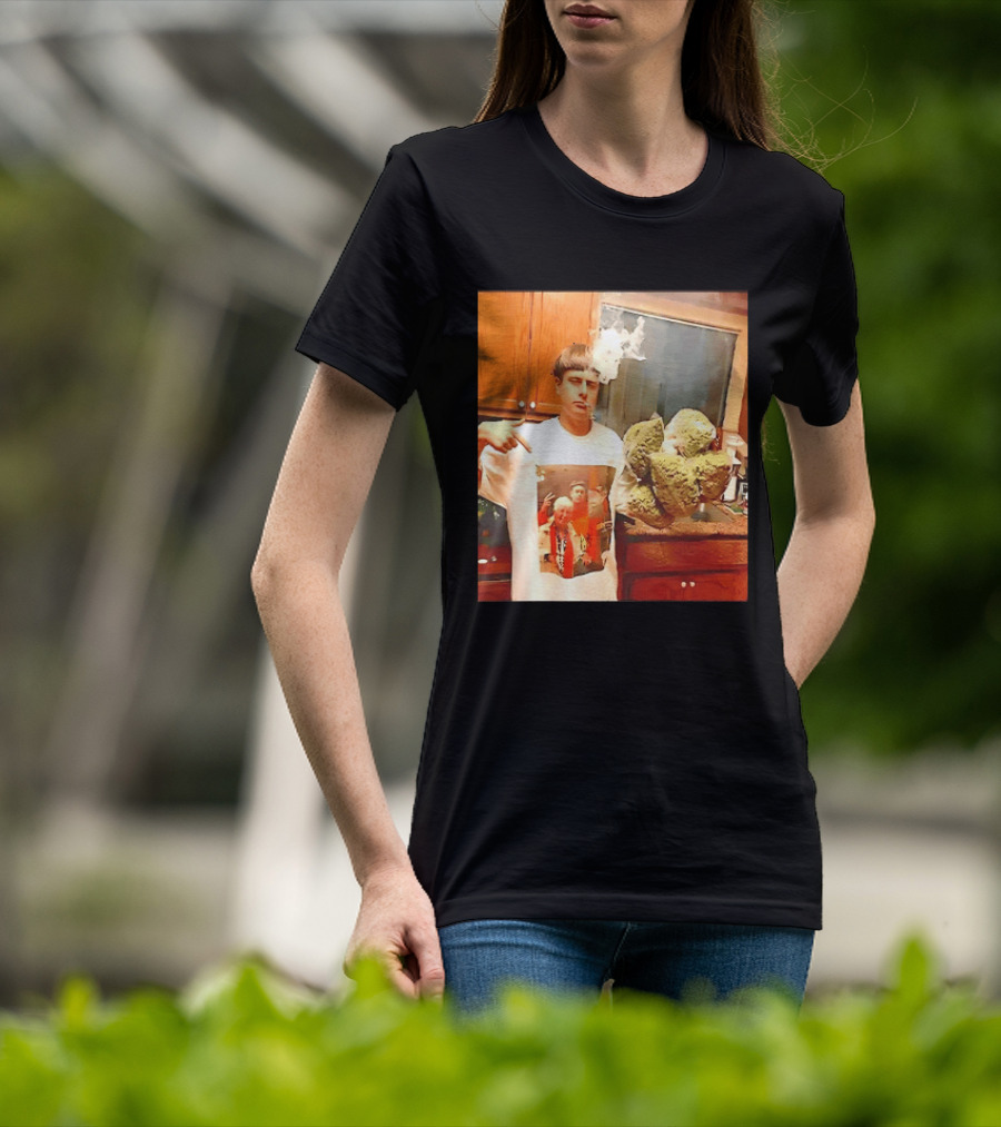 Oliver Tree Cannabis Oversized Buds And With Smoking Image T-Shirt