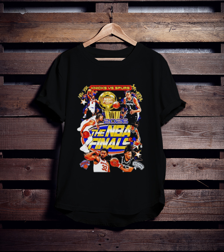 2026 NBA Finals Knicks Vs Spurs Jalen Brunson Victor Wembanyama New York San Antonio T-Shirt