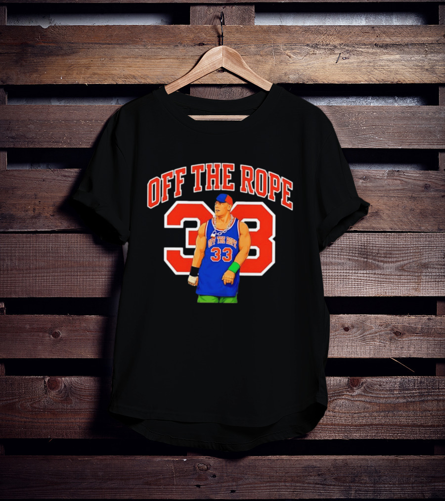 Wrestler Basketball Jersey Off The Rope 33 T-Shirt