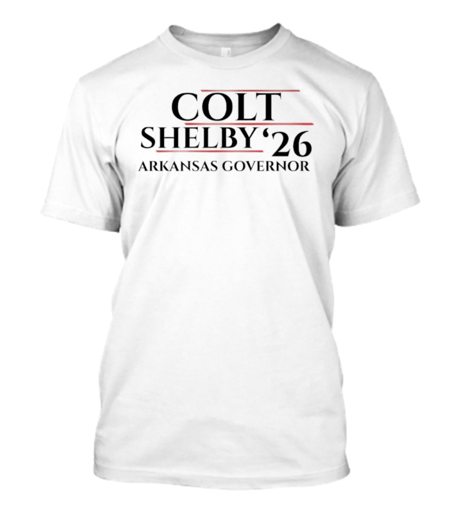 Colt Shelby '26 Arkansas Governor T-Shirt
