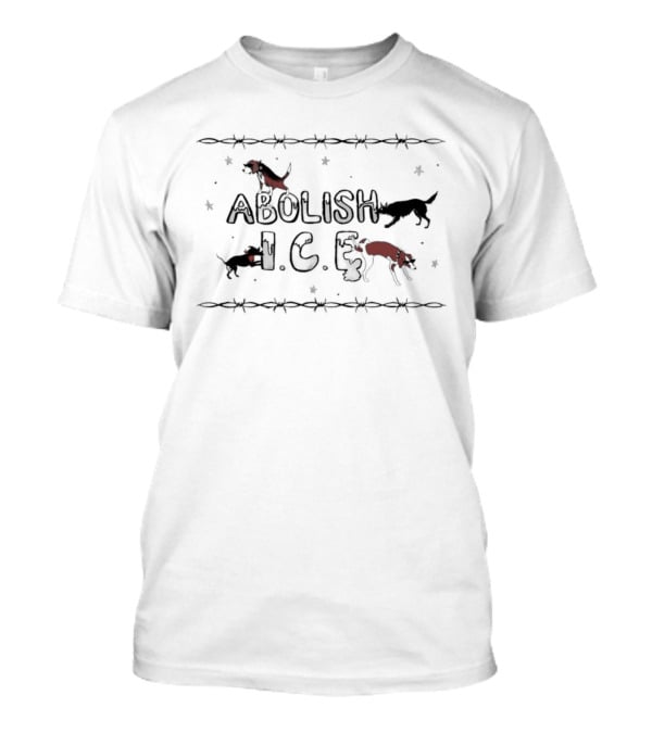 Dogs Surrounding Abolish I.C.E. T-Shirt