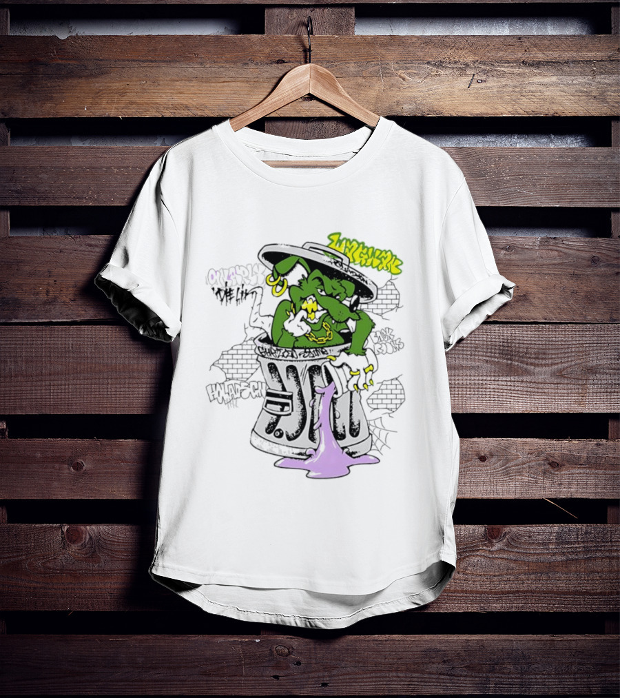 Escape Plan Ghetto Slime Rat Trash Can Die Lit Back Rooms Holadsch T-Shirt