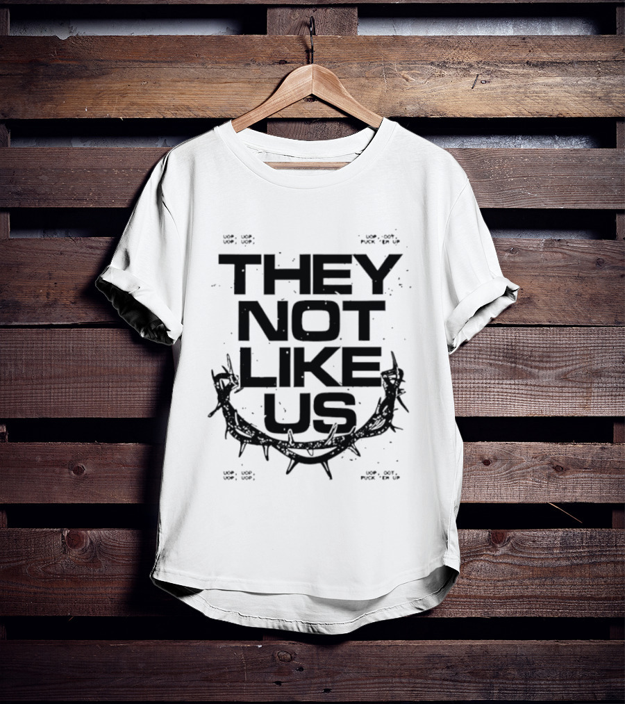 National Australia Tour They Not Like Us Barbed Wire T-Shirt