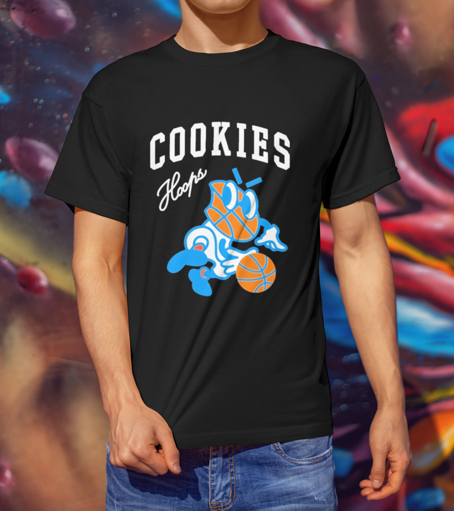 Cookies Hoops Basketball Cartoon Character Streetwear T-Shirt