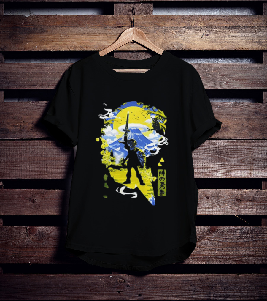 Legend Of Zelda Hero Master Sword Ocarina Of Time Kanji T-Shirt