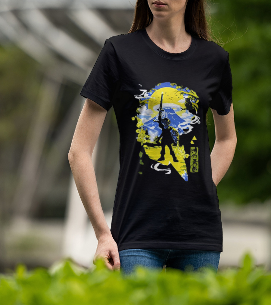 Legend Of Zelda Hero Master Sword Ocarina Of Time Kanji T-Shirt