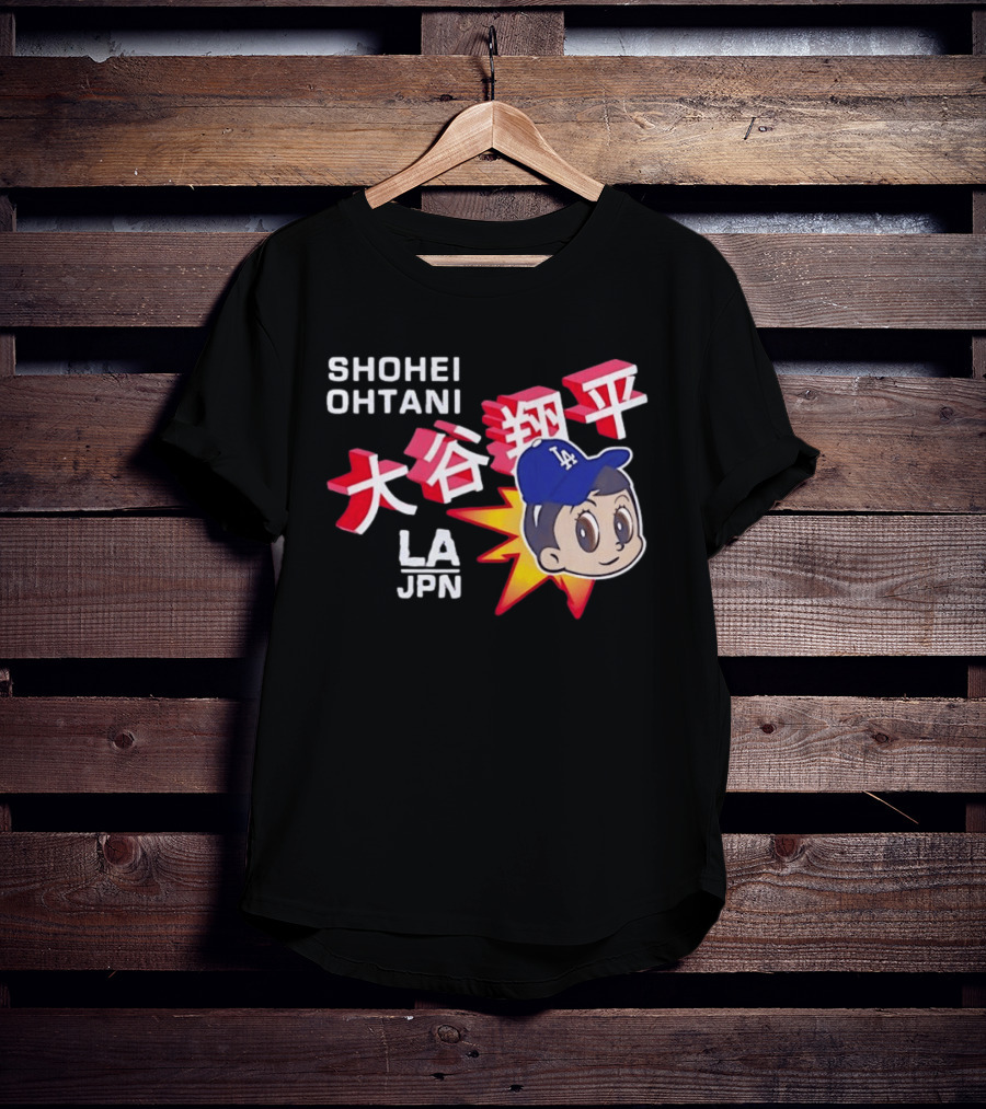 Shohei Ohtani LA Dodgers Anime Style LA JPN T-Shirt
