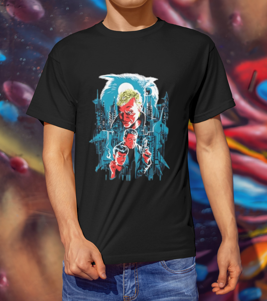Roy Batty Rick Deckard Rachael Blade Runner Film Noir Sci Fi Classic Movie T-Shirt