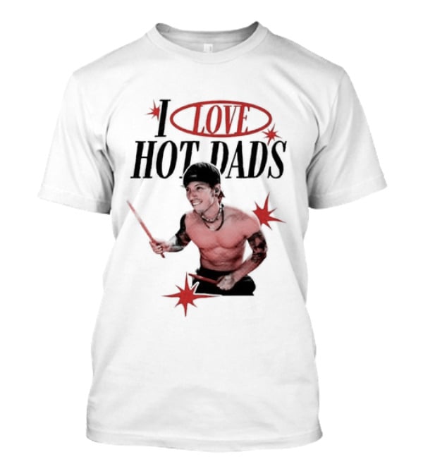 I Love Hot Dads Josh Dun Twenty One Pilots T-Shirt
