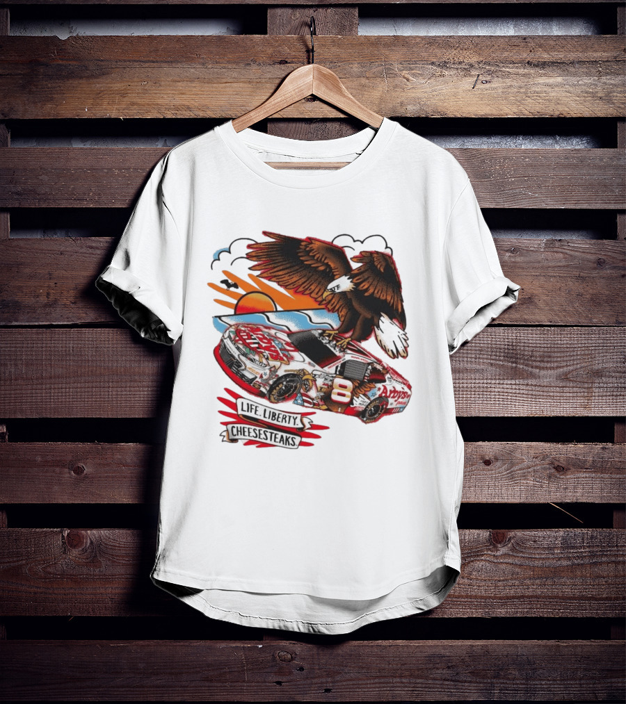 JR Motorsports Arby's Life Liberty Cheesesteaks Racing Car Eagle T-Shirt