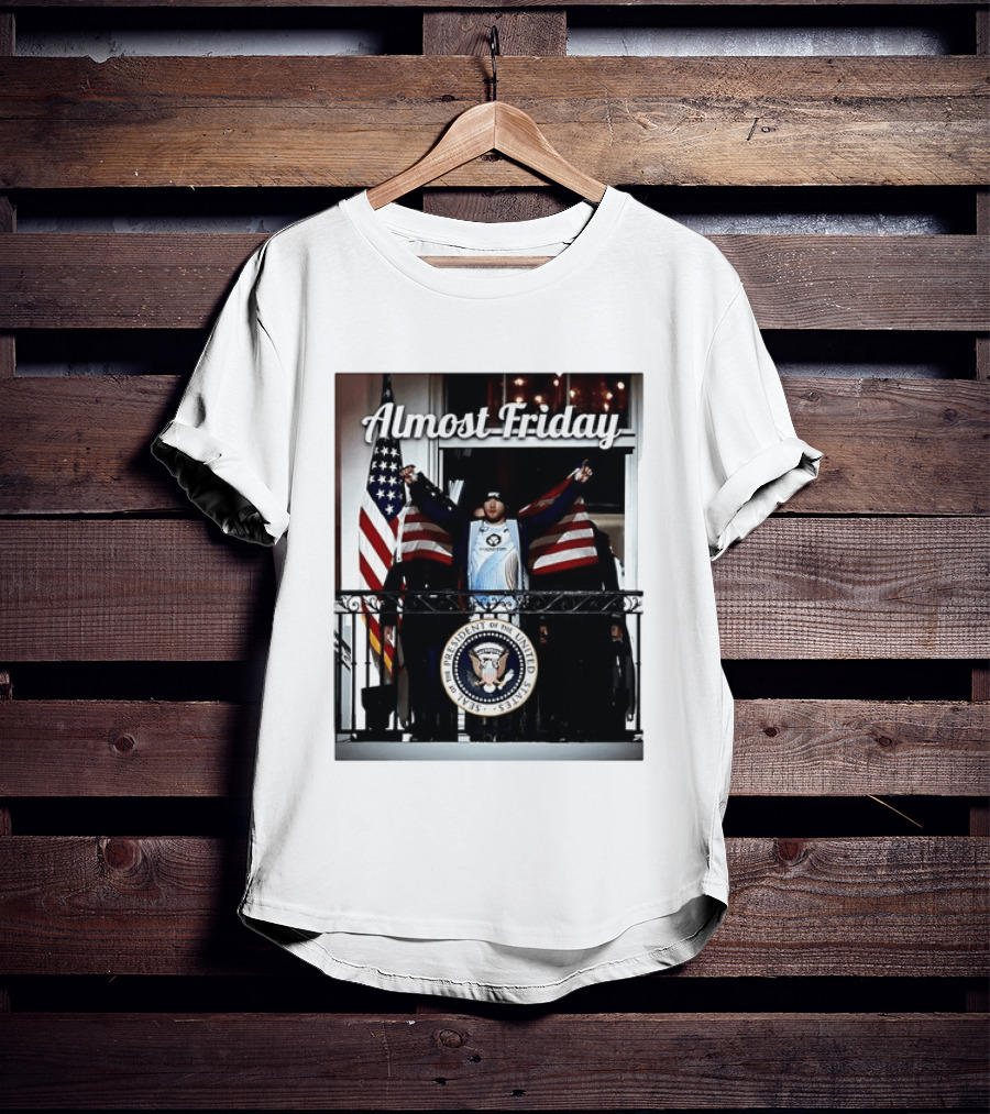 Almost Friday Justin Gaethje UFC Freedom 250 Presidential Seal American Flag T-Shirt