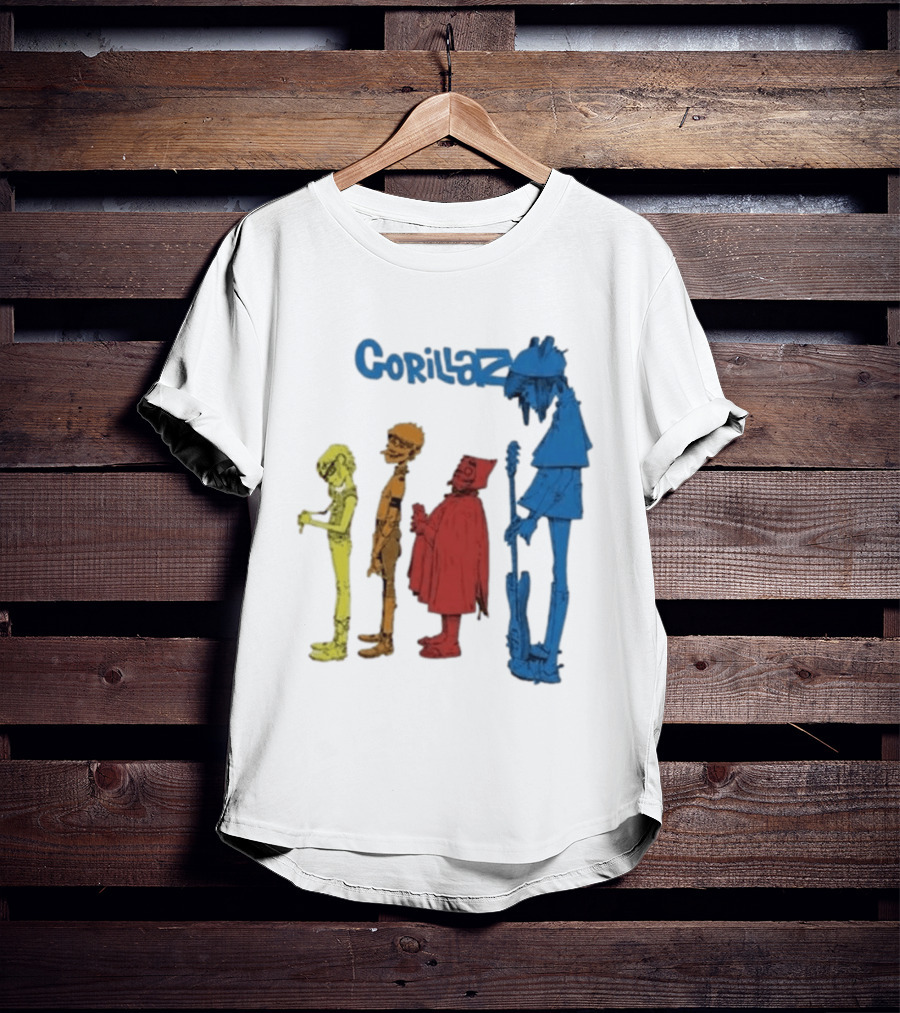 Gorillaz Concert Characters Art Tottenham Stadium Event T-Shirt