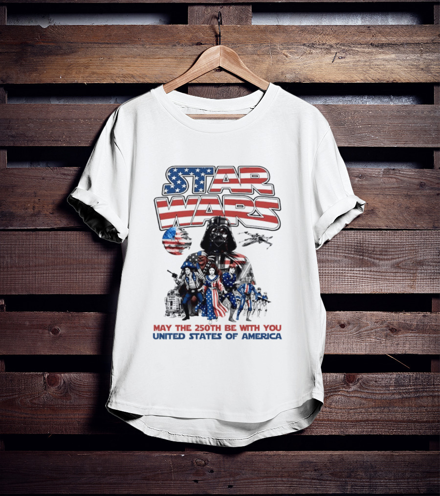 Star Wars May The 250th Be With You United States Of America T-Shirt