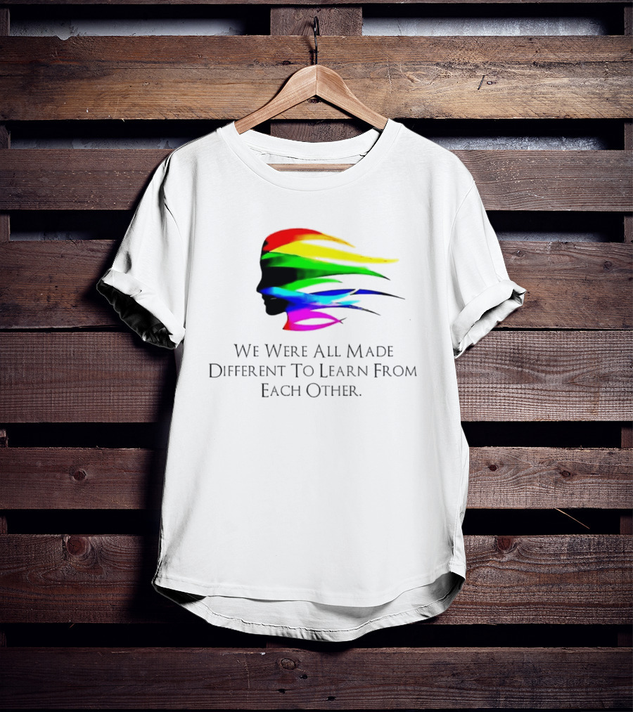 We Were All Made Different To Learn From Each Other Rainbow T-Shirt