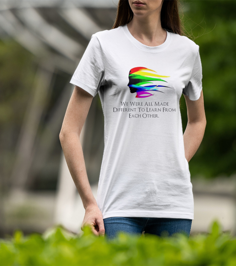 We Were All Made Different To Learn From Each Other Rainbow T-Shirt