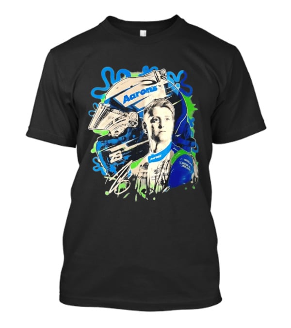 Aaron's NASCAR Lincoln Welder Ford 23 Driver Portrait Helmet Racing T-Shirt